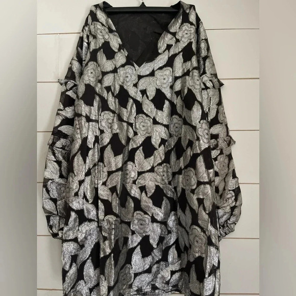 NWOT Jen's Pirate Booty/Free People Rising Star Metallic Mini Dress XS - Picture 6 of 11